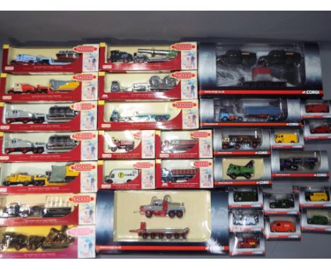 Diecast model vehicles - Lledo and Corgi Trackside - a lot consisting of 30 scale model vehicles in mint condition in origina