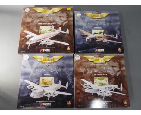 Corgi Aviation Archive - four Corgi 1:144 scale diecast model airplanes from the Corgi Aviation Archive series to include Avr