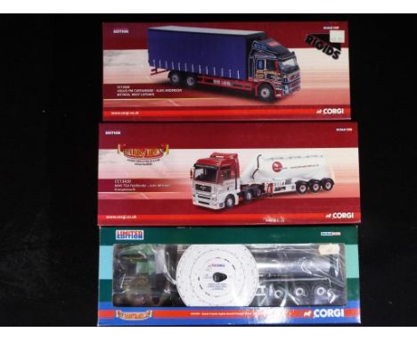 Corgi - Three limited edition 1:50 scale diecast model trucks from the Hauliers of Renown and Rigids range comprising # CC137