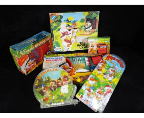 Wombles - a selection of vintage Wombles games to include Whitman The Wombles Game, Berwick Wombles Washday set, a Berwick Wo