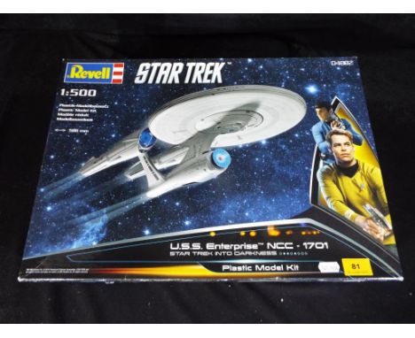 Star Trek - A 1:500 scale model kit by Revell of the U.S.S Enterprise NCC - 1701 from Star Trek Into Darkness # 04882, unchec