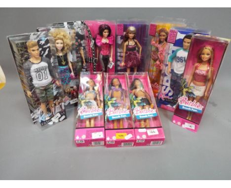 Barbie by Mattel - a collection of eleven boxed Barbie dolls to include seven Barbie Fashionistas dolls, model numbers R9881,