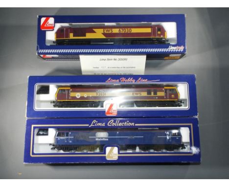 Lima - Three boxed Lima OO Gauge Diesel / Electric locomotives. Lot includes, 205095 Limited Edition no.427 of 750 Commission
