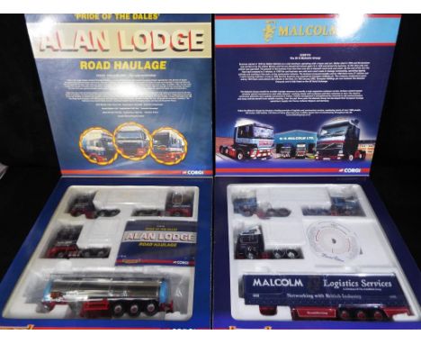 Corgi - Two limited edition 1:50 scale diecast model truck sets by Corgi from the Hauliers of Renown range comprising # CC991