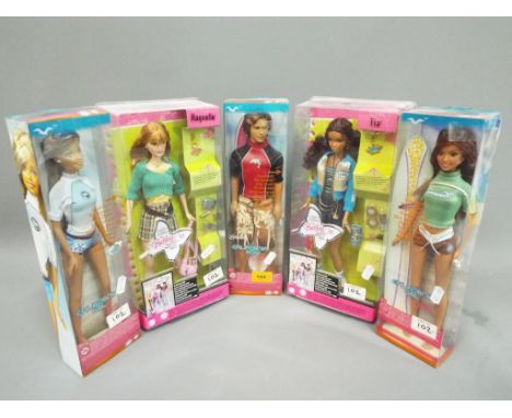 Barbie by Mattel - a collection of five boxed Barbie dolls to include The Barbie Diaries, Raquelle, model number H7592, The B