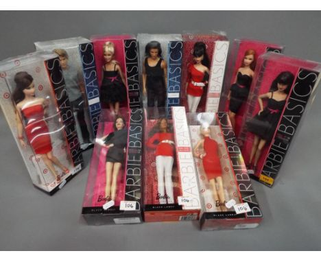 Barbie by Mattel - a collection of ten boxed Black Label Barbie Basics dolls from The Model collection to include model numbe