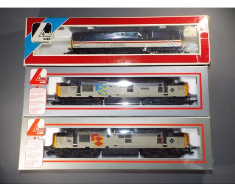 Lima - Three boxed OO gauge diesel locomotives. Lot includes 205077A5 Class 37 Op.No.37099,  205194 Class 73 Op.No.73207 'Cou