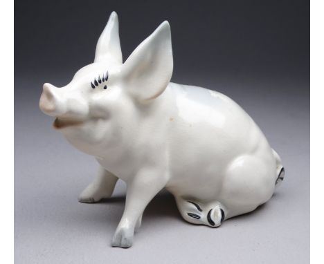 A vintage Beswick pig - seated, model no. 832, 10cm high