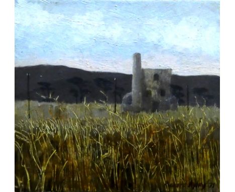 # Richard AYLING (b. 1950) A Cornish Engine House Oil on board Signed and dated 78 lower right Framed Picture size 13 x 14cm 