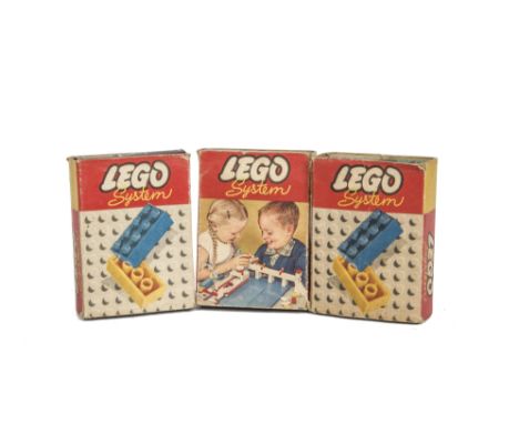 1960s Lego boxed Accessories, 230 five Trees and Hedge, 231 pair of Esso Petrol pumps and Esso sign (lacks one lamp and one s