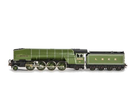 A Kitbuilt OO Gauge LNER Gresley P2 Class 'Cock O' The North' 2-8-2 Locomotive and Tender, well-made from a Pro-Scale brass k