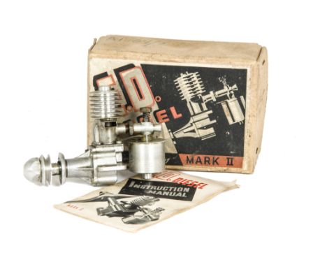 An ED Diesel Mark 11 Aeroengine,  with instruction manual , in original; box, VG, box F 