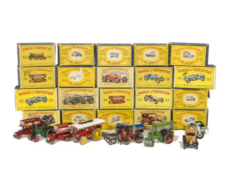 Matchbox Models Of Yesteryear, including No.5/Y-5 1929 Bentley (4), Y-6 Bugatti Type 35 (3), Y-7 1913 Mercer (2), Y-3 E Class