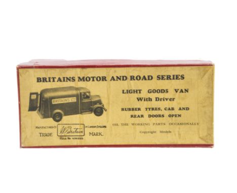 Britains BOX ONLY for post WW2 Light Goods Van no. 2024,  base and lid do not match exactly, label generally a bit dirty but 