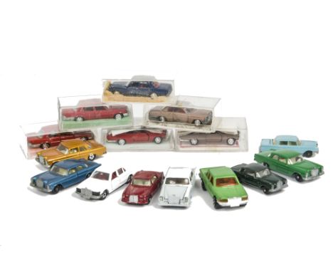 Small Scale Diecast Mercedes-Benz, by various makers including Schuco (4), Miniaturas Rei (2), in original cases, other loose