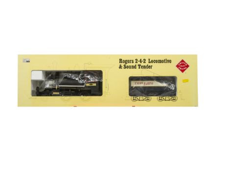 An Aristocraft American G Scale Rogers 2-4-2 Locomotive and Tender,  ref ART-21105, in Union Pacific colours as no 27, with s