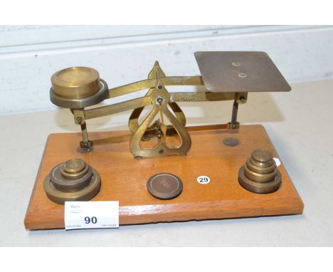 Vintage postal scales and weight