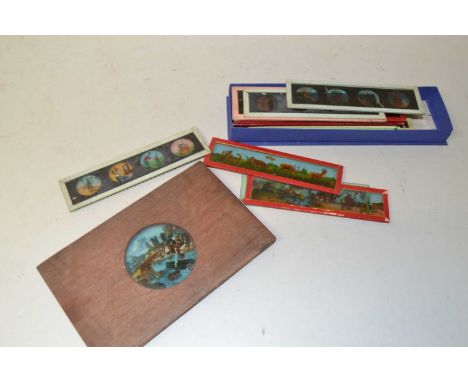 Box of various Magic Lantern slides