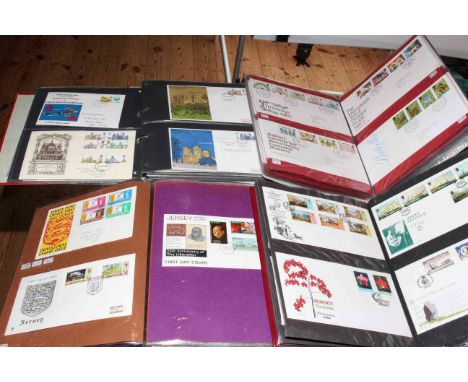Four albums of first day covers dating circa 1960's-1990's including Jersey, York, Concorde.