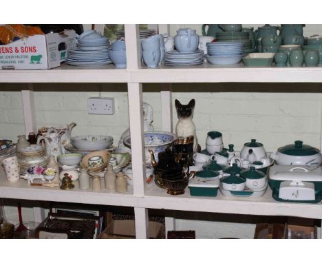 Derby Wheat table service, Carlton Ware, Royal Worcester, Portmeirion, Staffordshire dog, etc.