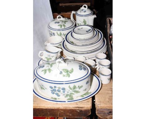 Collection of Wedgwood 'Bramble' including tureens and teapot.