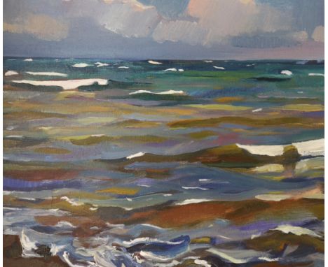 Russian School, oil on canvas, Seascape, inscribed verso, 47 x 59cm