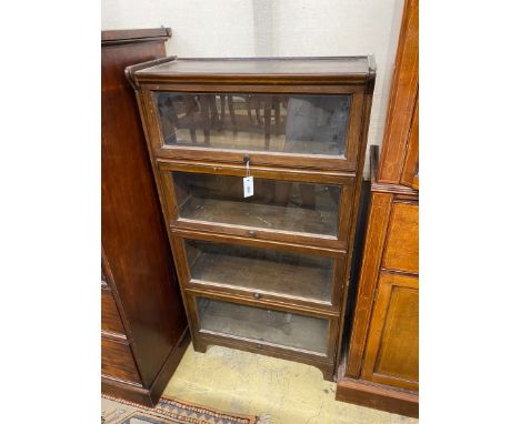 A Globe Wernicke style glazed mahogany bookcase, length 71cm, depth 30cm, height 133cm