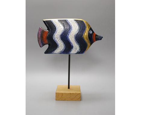 A Gustavsberg Lisa Larssen ceramic fish, 30cm