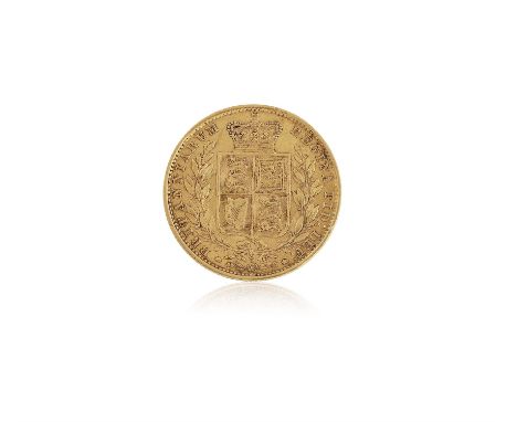 A VICTORIAN GOLD SOVEREIGN - 1878Struck with the 'Young Head' portrait bust of the Queen Condition Report:  Total gross weigh