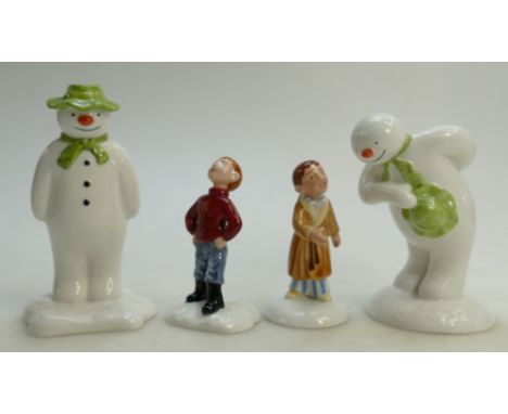 Royal Doulton limited edition The Snowman figures: James, James Builds a Snowman and The Snowman x 2 (4) (all boxed)