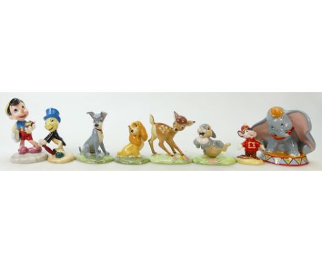 Royal Doulton limited edition Disney Show Case Figures: Figures to include Thumper FC2, Tramp FC8, Bambi FC1, Lady FC7, Dumbo