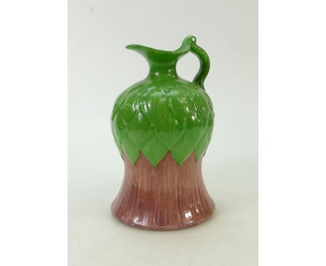 Royal Doulton Dewars Whisky Flask: Royal Doulton Dewars White Label whisky flask as a thistle, height 19cm.