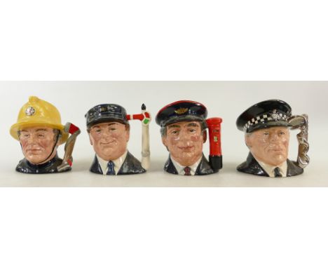 Royal Doulton set of small Character Jugs: Royal Doulton small jugs from the Journey through Britain series to include the En