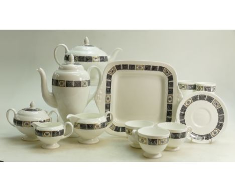 A very large collection of Wedgwood Asia pattern Tea, Coffee and Dinnerware to include: Tea set, 6 x coffee cans and saucers,