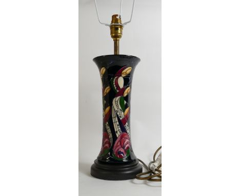 Moorcroft La Famille Lamp Base and shade:  Height 40cm (not including shade), 1st in quality. 