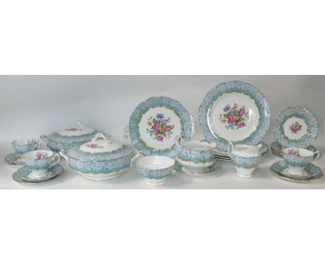 A collection of Royal Albert Enchantment set: Royal Albert tea and dinner set in the Enchantment design, including tureen &am