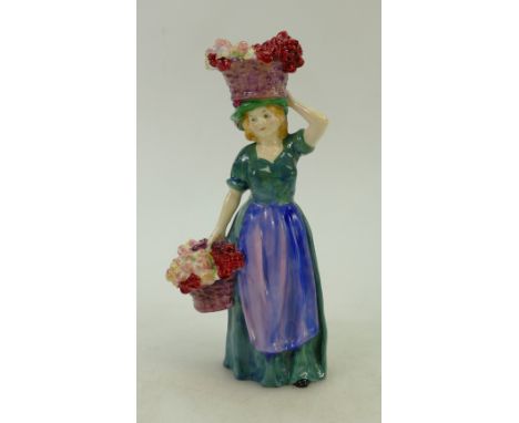 Royal Doulton character figure Covent Garden HN4310: (restoration to neck/arm area and hairline cracks to waist and rear of t