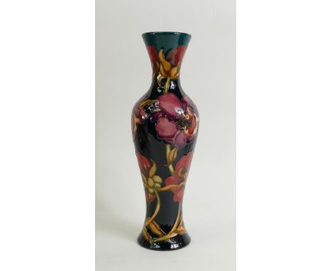 Moorcroft Carolina trial pattern Vase: A Moorcroft trial Vase in the Carolina pattern.  Designed by K Goodwin. 30cm with impr