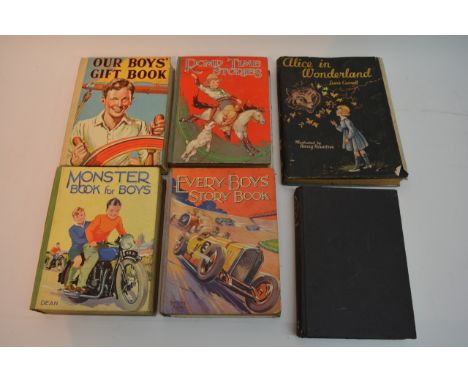 Three boxes of various books including vintage children's books and 1953 coronation including some 19th Century book