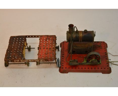 A Meccano steam engine.