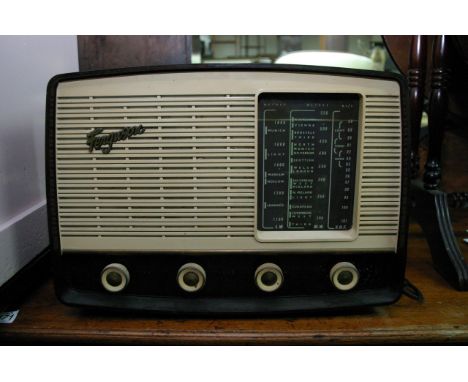 A Ferguson bakelite radio.