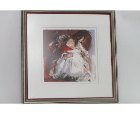 A large framed Christine Comyn lithograph, titled 'Ideal Haven', both signed and numbered with certificate.Approximately 69x6