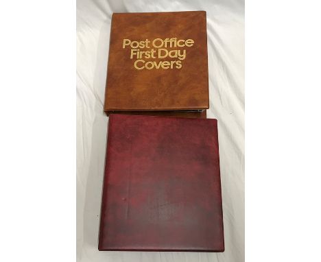 Two albums of First Day Covers, British 1966 to 1980's. Post Office album with 66 cards and 68 cards in the other album. Cond