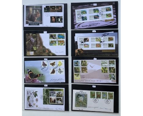 A collection of 31 First Day Covers relating to Nature signed by David Bellamy x 2, Will Travers, Bill Oddie; David Attenboro