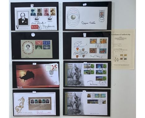 A collection of 33 First Day Covers relating to English Politics signed by Margaret Thatcher; John major, William Hague and M