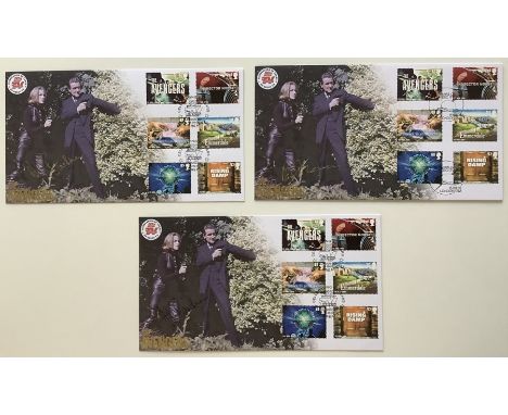 A collection of 3 First Day Covers relating to The Avengers signed by Patrick Macnee and Honor Blackman. All in good conditio