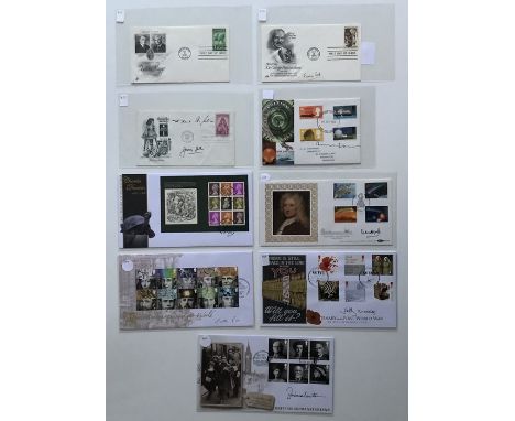 A collection of 9 First day covers and issues on the subject of Science signed by Prof Martin Rees, Barbara Winton, Sir Patri