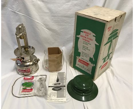 Coleman Model 639 petrol lamp. As new, unused with its box. Condition ReportGood condition, unused.&nbsp;