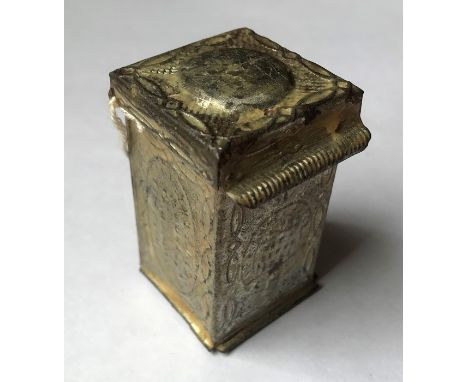 Bell and Black, Cheapside, London, Patent Gas Camphorated Concrete Lights Tin, 1851 with original contents. 5.5cms h. Conditi