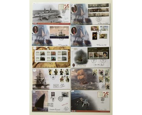 A collection of 27 First Day Covers relating to Nautical Activities signed by Denise Caffari, Jonathon Band, Trevor Soar, Jam